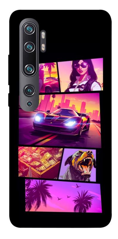 Чохол itsPrint GTA vibes для Xiaomi Mi Note 10 / Note 10 Pro / Mi CC9 Pro, ігри, купити оптом з доставкою