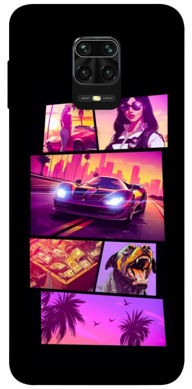 Чохол itsPrint GTA vibes для Xiaomi Redmi Note 9s / Note 9 Pro / Note 9 Pro Max, ігри, купити оптом з доставкою