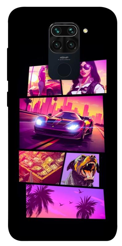 Чохол itsPrint GTA vibes для Xiaomi Redmi Note 9 / Redmi 10X, ігри, купити оптом з доставкою