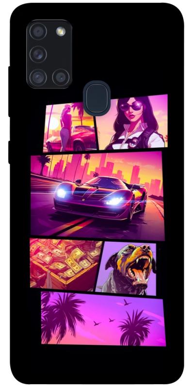Чохол itsPrint GTA vibes для Samsung Galaxy A21s, ігри, купити оптом з доставкою