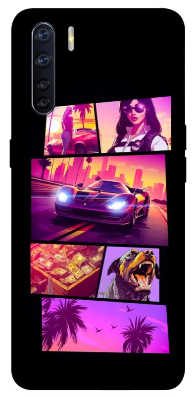 Чохол itsPrint GTA vibes для Oppo A91, ігри, купити оптом з доставкою