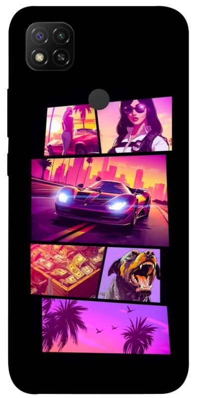 Чохол itsPrint GTA vibes для Xiaomi Redmi 9C, ігри, купити оптом з доставкою
