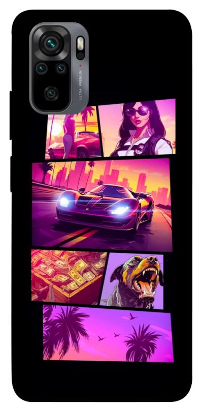 Чохол itsPrint GTA vibes для Xiaomi Redmi Note 10 / Note 10s, ігри, купити оптом з доставкою