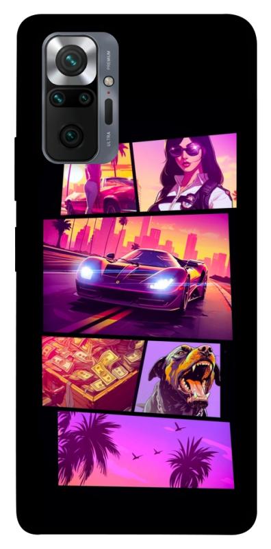 Чохол itsPrint GTA vibes для Xiaomi Redmi Note 10 Pro, ігри, купити оптом з доставкою