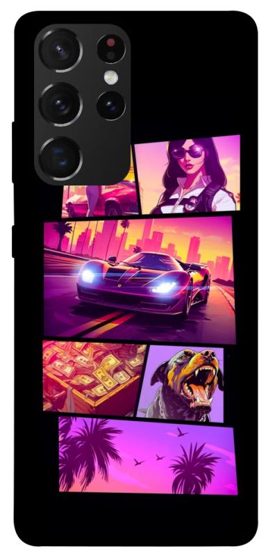 Чохол itsPrint GTA vibes для Samsung Galaxy S21 Ultra, ігри, купити оптом з доставкою