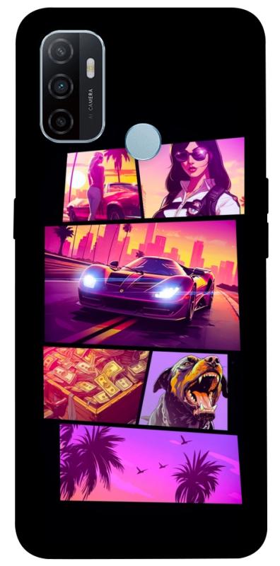 Чохол itsPrint GTA vibes для Oppo A53 / A32 / A33, ігри, купити оптом з доставкою