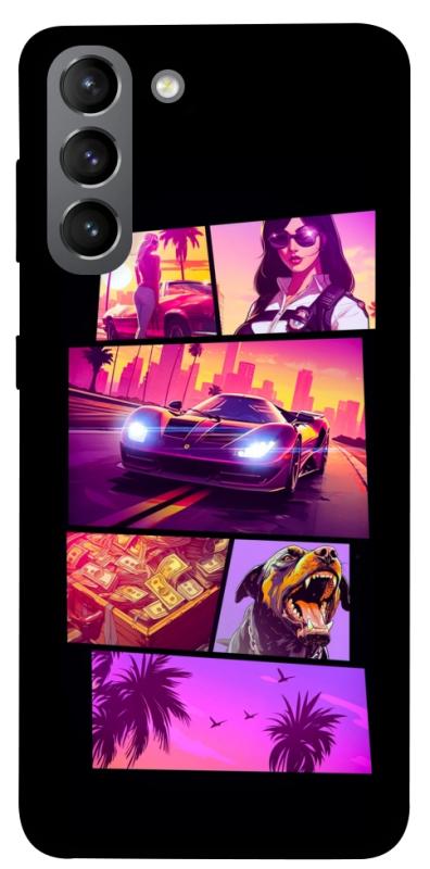 Чехол itsPrint GTA vibes для Samsung Galaxy S21, игры, купить оптом с доставкой