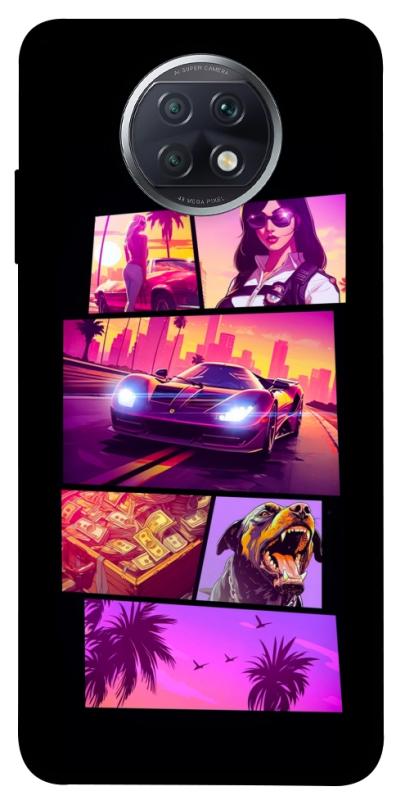 Чохол itsPrint GTA vibes для Xiaomi Redmi Note 9 5G / Note 9T, ігри, купити оптом з доставкою