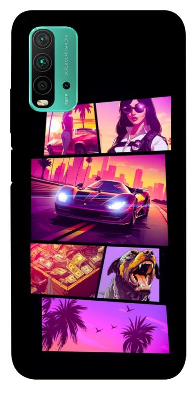 Чохол itsPrint GTA vibes для Xiaomi Redmi Note 9 4G / Redmi 9 Power / Redmi 9T, ігри, купити оптом з доставкою