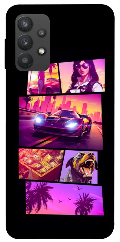 Чохол itsPrint GTA vibes для Samsung Galaxy A32 (A325F) 4G, ігри, купити оптом з доставкою