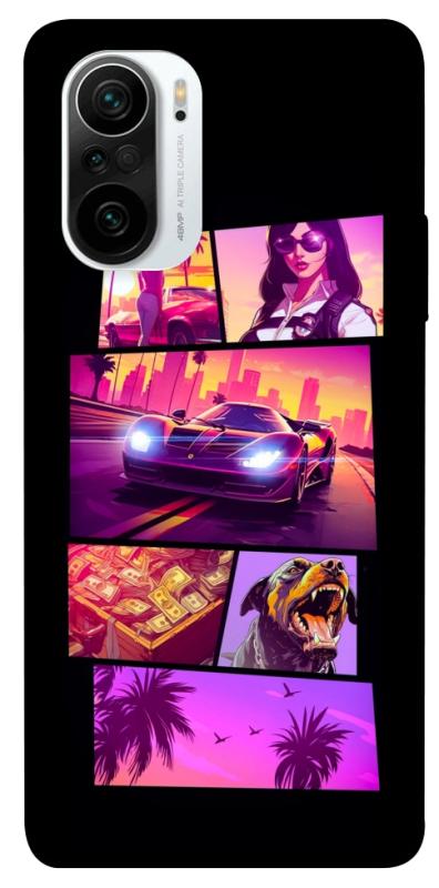 Чохол itsPrint GTA vibes для Xiaomi Redmi K40 / K40 Pro / K40 Pro+ / Poco F3, ігри, купити оптом з доставкою