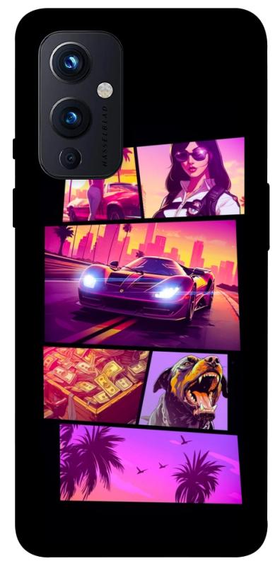 Чохол itsPrint GTA vibes для OnePlus 9, ігри, купити оптом з доставкою