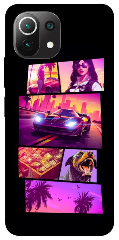 Чохол itsPrint GTA vibes для Xiaomi Mi 11 Lite, ігри, купити оптом з доставкою