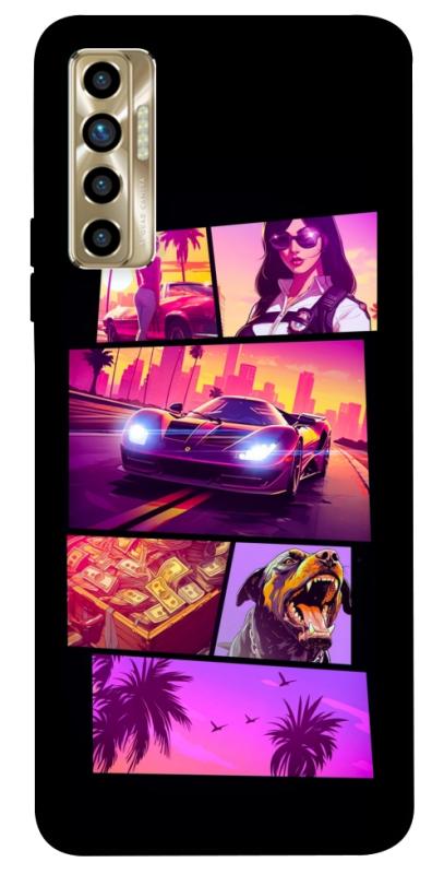 Чохол itsPrint GTA vibes для TECNO Camon 17P, ігри, купити оптом з доставкою