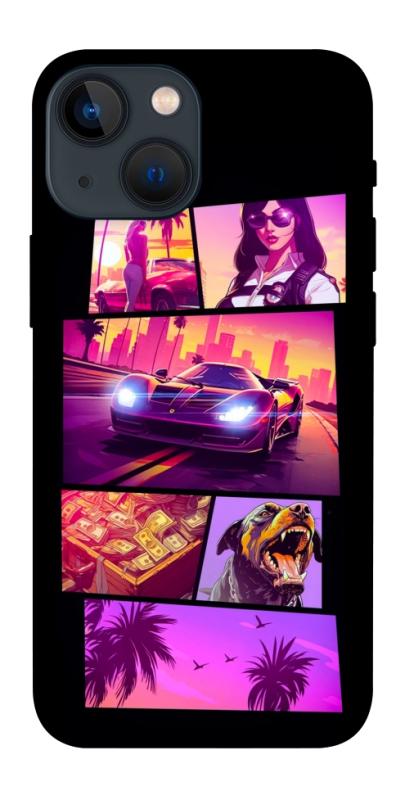 Чехол itsPrint GTA vibes для Apple iPhone 13 mini (5.4"), игры, купить оптом с доставкой