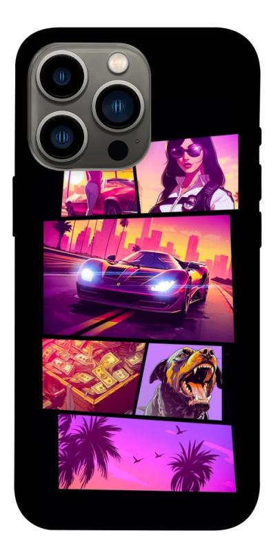 Чохол itsPrint GTA vibes для Apple iPhone 13 Pro (6.1"), ігри, купити оптом з доставкою