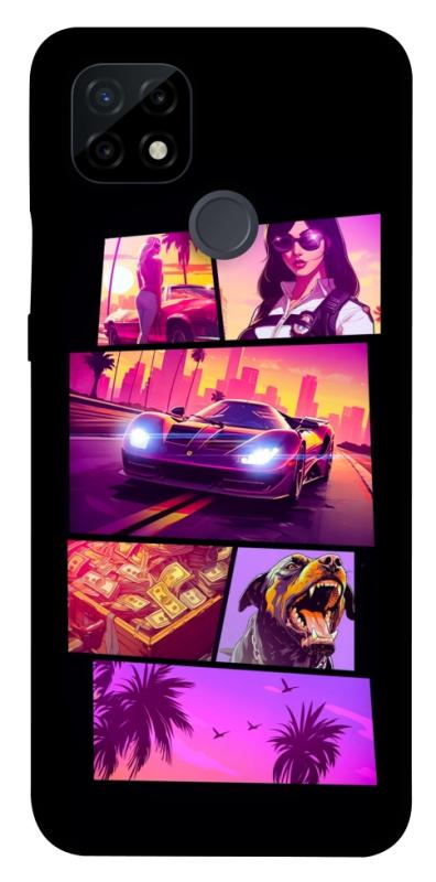 Чехол itsPrint GTA vibes для Realme C21, игры, купить оптом с доставкой