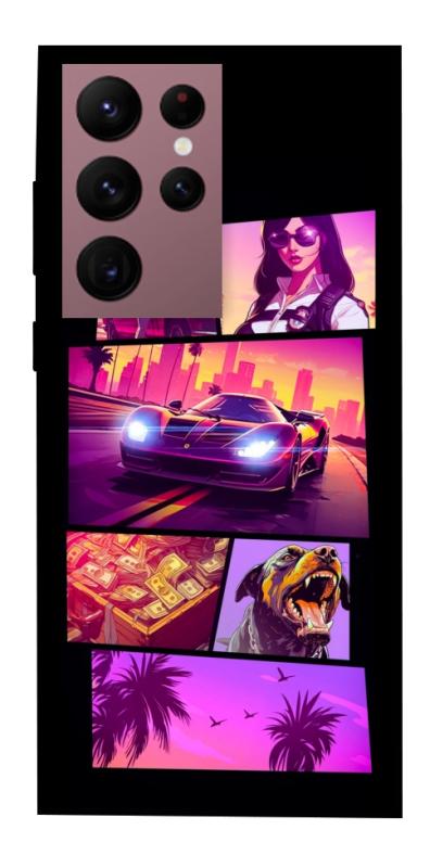Чохол itsPrint GTA vibes для Samsung Galaxy S22 Ultra, ігри, купити оптом з доставкою