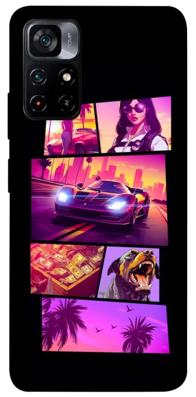Чохол itsPrint GTA vibes для Xiaomi Poco M4 Pro 5G, ігри, купити оптом з доставкою