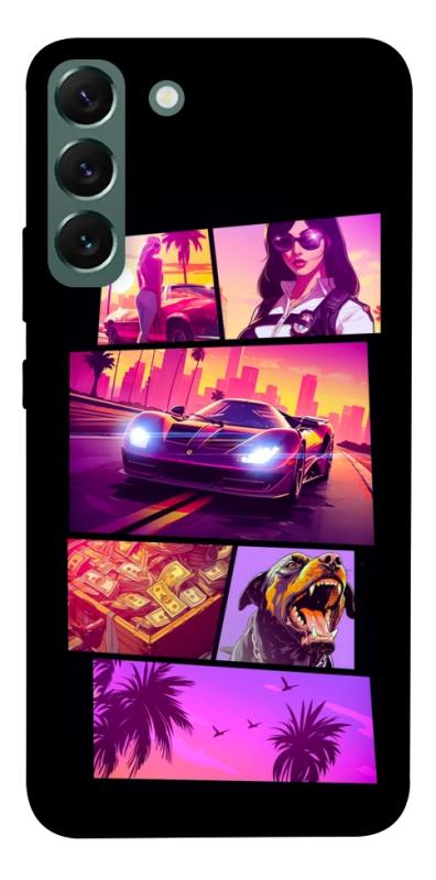 Чехол itsPrint GTA vibes для Samsung Galaxy S22+, игры, купить оптом с доставкой