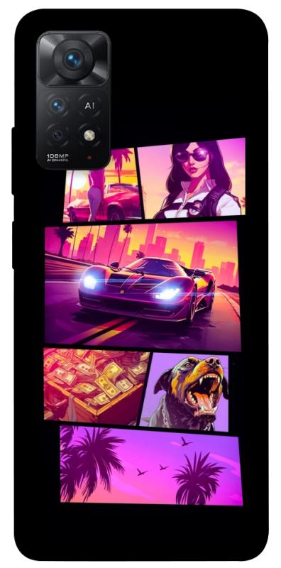 Чехол itsPrint GTA vibes для Xiaomi Redmi Note 11 Pro 4G/5G, игры, купить оптом с доставкой
