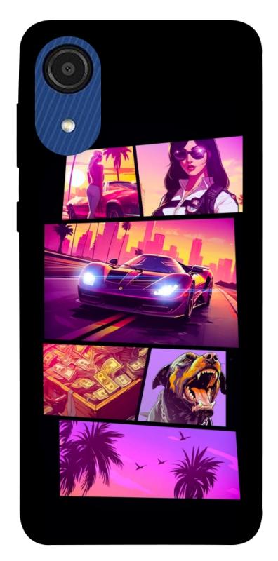 Чохол itsPrint GTA vibes для Samsung Galaxy A03 Core, ігри, купити оптом з доставкою
