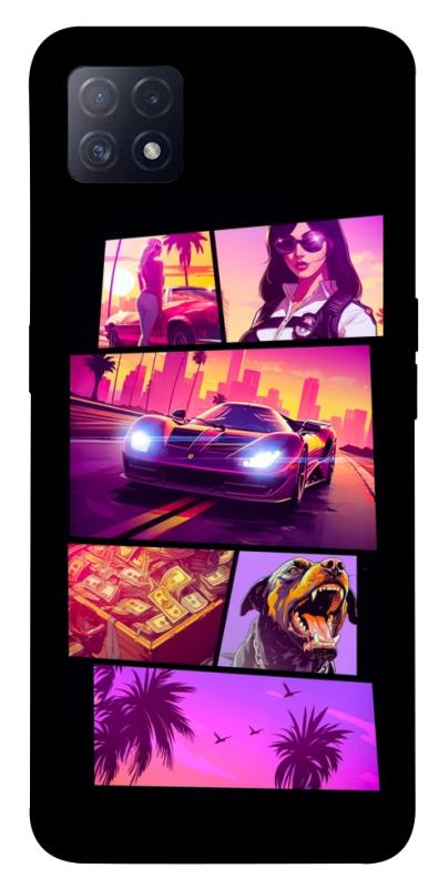 Чохол itsPrint GTA vibes для Oppo A72 5G / A73 5G, ігри, купити оптом з доставкою