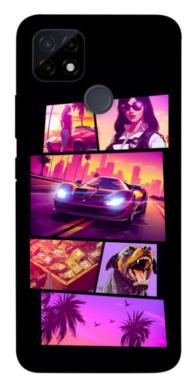 Чехол itsPrint GTA vibes для Realme C12, игры, купить оптом с доставкой