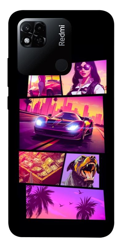 Чехол itsPrint GTA vibes для Xiaomi Redmi 10A, игры, купить оптом с доставкой