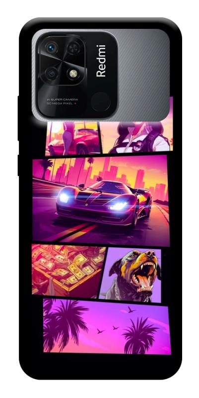 Чехол itsPrint GTA vibes для Xiaomi Redmi 10C, игры, купить оптом с доставкой