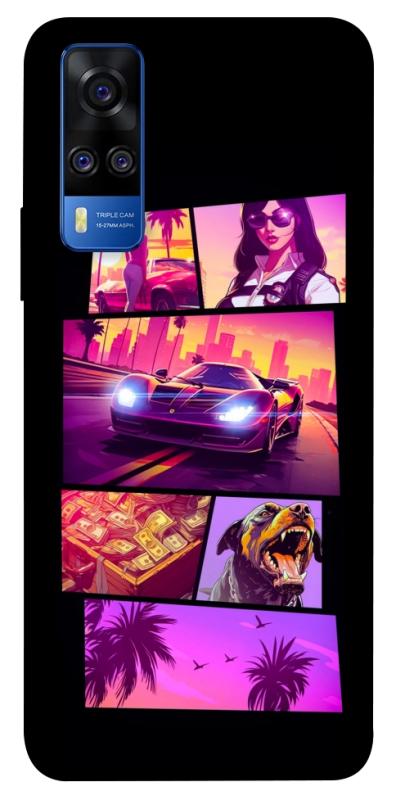 Чохол itsPrint GTA vibes для Vivo Y51a, ігри, купити оптом з доставкою