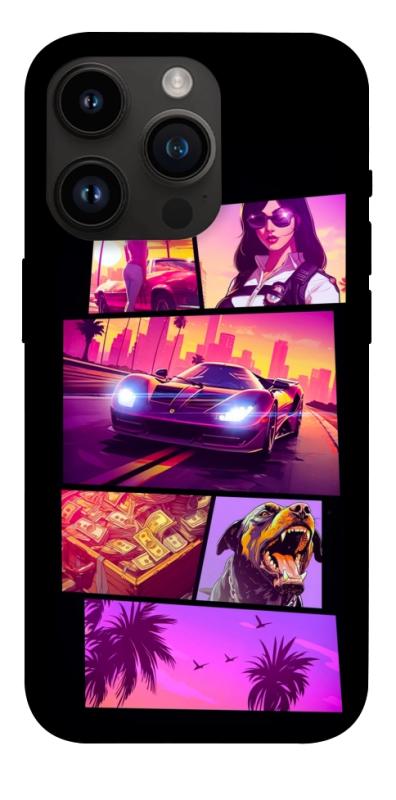 Чохол itsPrint GTA vibes для Apple iPhone 14 Pro (6.1"), ігри, купити оптом з доставкою