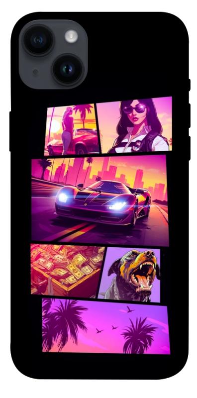 Чохол itsPrint GTA vibes для Apple iPhone 14 Plus (6.7"), ігри, купити оптом з доставкою