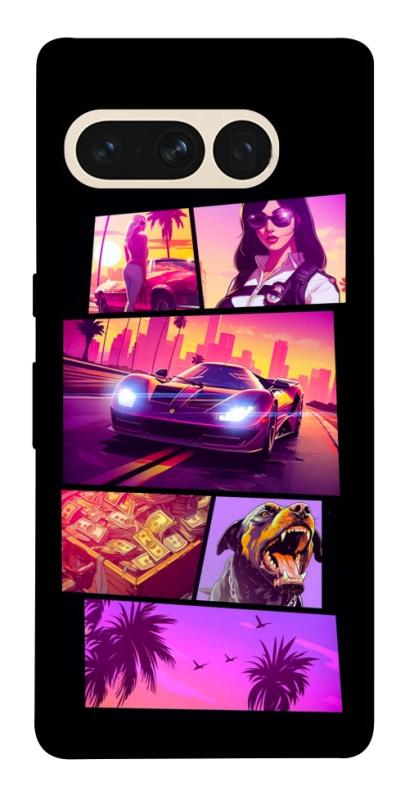 Чохол itsPrint GTA vibes для Google Pixel 7 Pro, ігри, купити оптом з доставкою