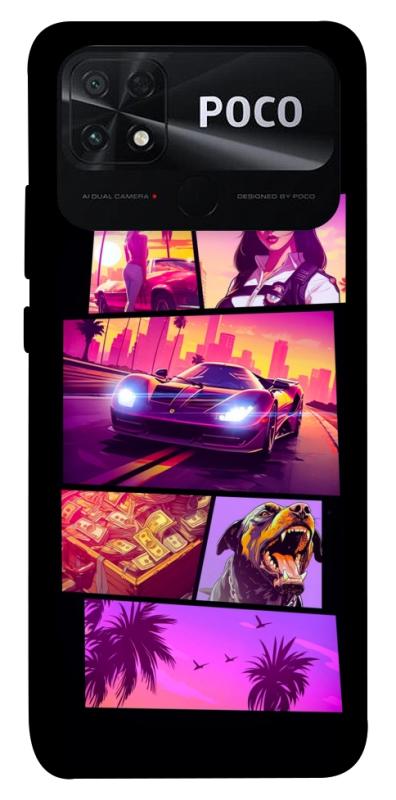 Чохол itsPrint GTA vibes для Xiaomi Poco C40, ігри, купити оптом з доставкою