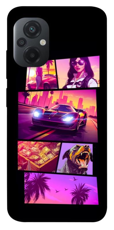 Чехол itsPrint GTA vibes для Xiaomi Poco M5, игры, купить оптом с доставкой
