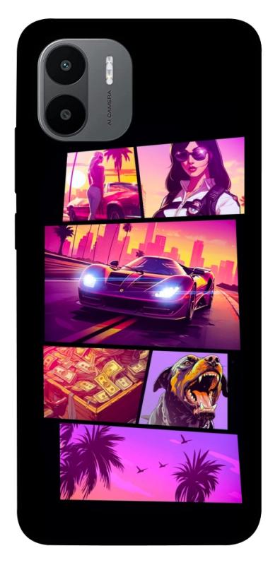 Чохол itsPrint GTA vibes для Xiaomi Redmi A1 / A2, ігри, купити оптом з доставкою