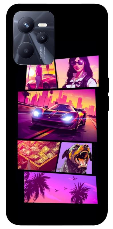 Чехол itsPrint GTA vibes для Realme C35, игры, купить оптом с доставкой