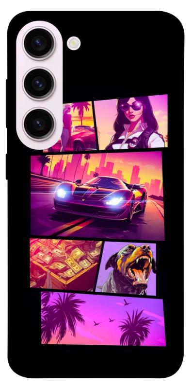 Чехол itsPrint GTA vibes для Samsung Galaxy S23+, игры, купить оптом с доставкой
