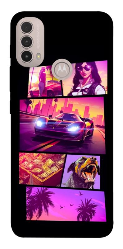 Чохол itsPrint GTA vibes для Motorola Moto E40, ігри, купити оптом з доставкою