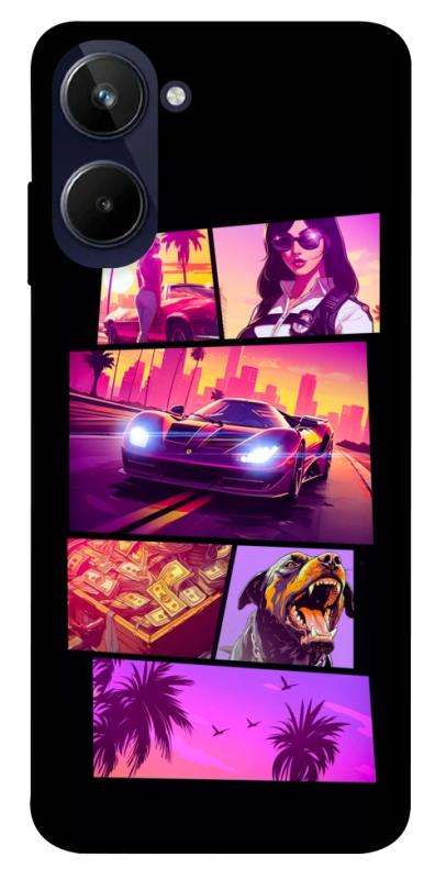 Чохол itsPrint GTA vibes для Realme 10 4G, ігри, купити оптом з доставкою