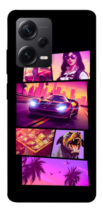 Чохол itsPrint GTA vibes для Xiaomi Redmi Note 12 Pro+ 5G, ігри, купити оптом з доставкою