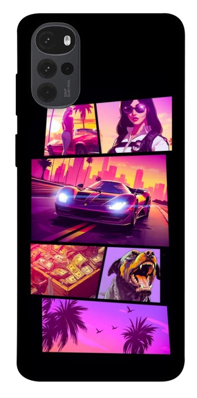Чехол itsPrint GTA vibes для Motorola Moto G22, игры, купить оптом с доставкой