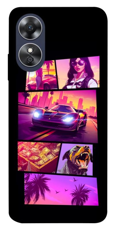 Чохол itsPrint GTA vibes для Oppo A17, ігри, купити оптом з доставкою