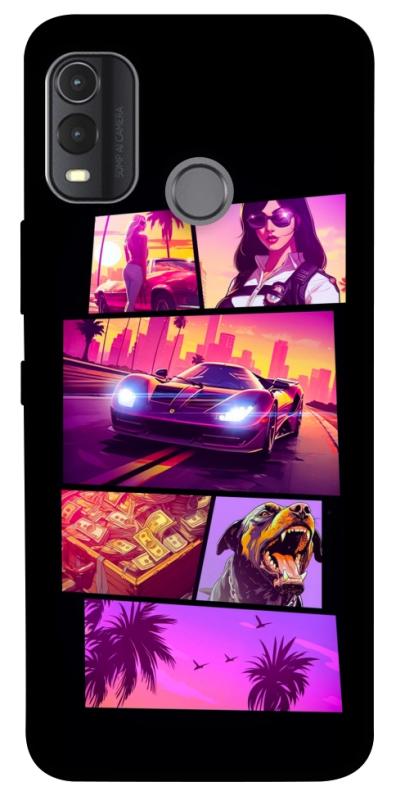 Чохол itsPrint GTA vibes для Nokia G11 Plus, ігри, купити оптом з доставкою