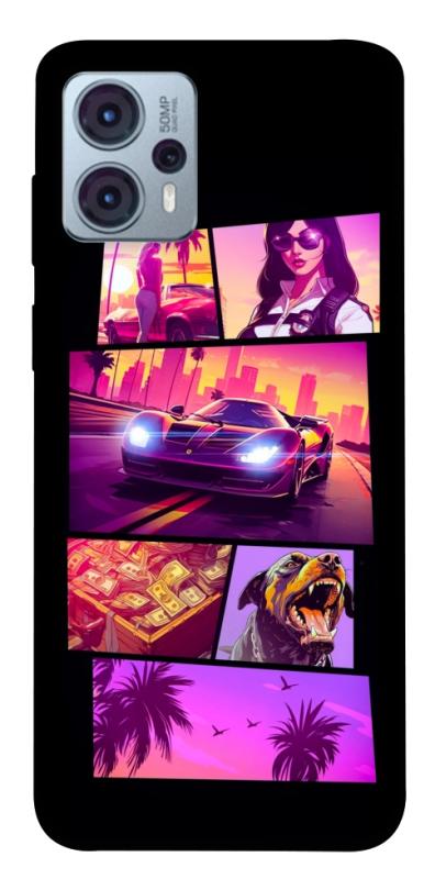 Чехол itsPrint GTA vibes для Motorola Moto G23, игры, купить оптом с доставкой