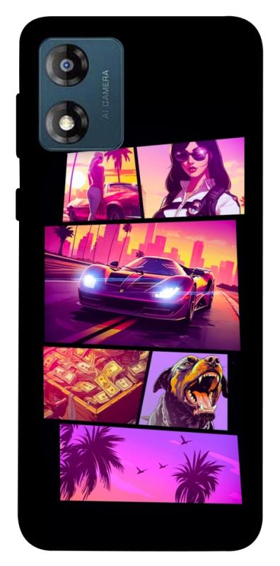 Чохол itsPrint GTA vibes для Motorola Moto E13, ігри, купити оптом з доставкою