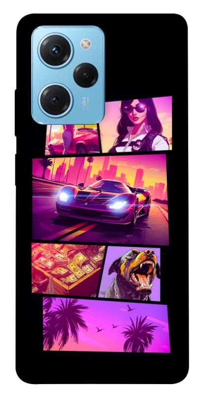 Чехол itsPrint GTA vibes для Xiaomi Poco X5 Pro 5G, игры, купить оптом с доставкой