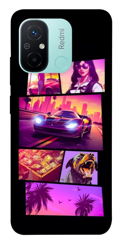 Чохол itsPrint GTA vibes для Xiaomi Redmi 12C, ігри, купити оптом з доставкою