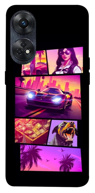Чохол itsPrint GTA vibes для Oppo Reno 8 T 4G, ігри, купити оптом з доставкою
